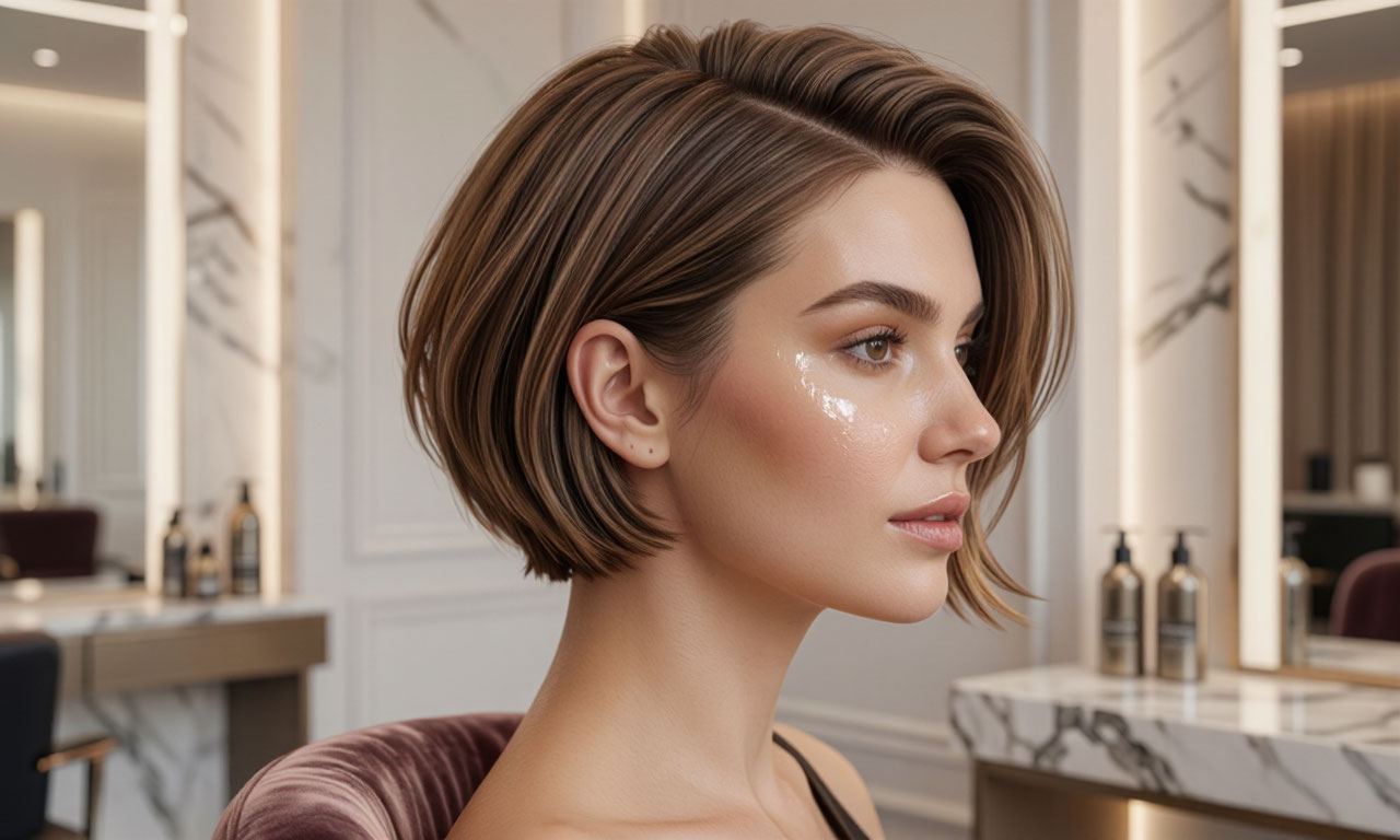 Precision haircut at Glamour Loft