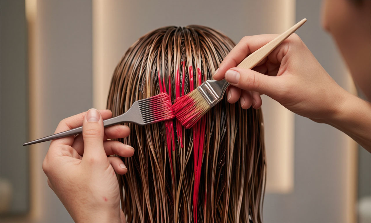Hair coloring process